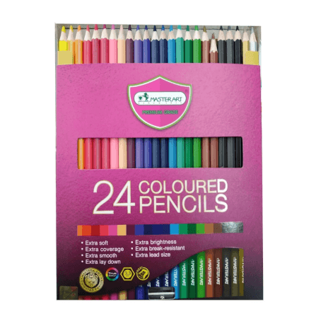 สีไม้หัวเดียว Master art 24 สี_0